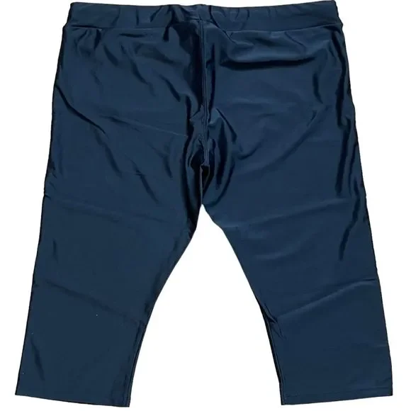 Hilor Womens High Waist UV Rash Guard Pants Crop Swim Capri Tights Plus Size 18 - Picture 5 of 9